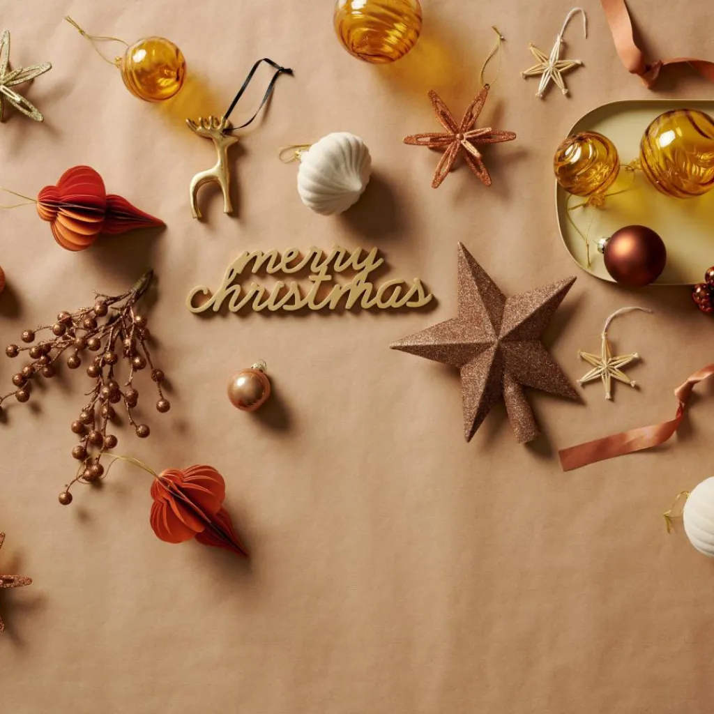 CASA MERRY XMAS Décoration Doré* Figures Déco