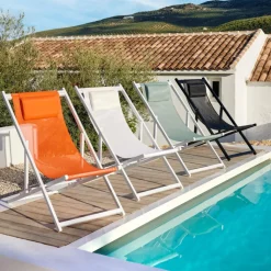 CASA MONTEREY Chaise Pliante Blanc* Chaises De Plage