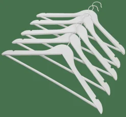 CASA NEW WOOD Cintres Set De 5 Blanc* Cintres