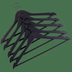 CASA NEW WOOD Cintres Set De 5 Noir* Cintres