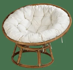 CASA PAPASAN Chaise Lounge Naturel, Blanc Cassé* Fauteuils