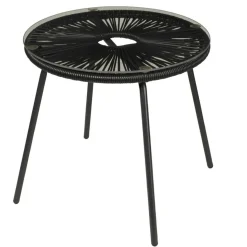 CASA PAPAYO & ACAPULCO Ensemble De Salon Noir* Fauteuils De Jardin|Salon De Jardin