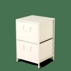 CASA PHARMA Armoire à 2 Tiroirs Sable* Commodes