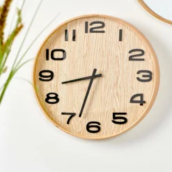 CASA PLYWOOD Horloge Murale Naturel* Horloges