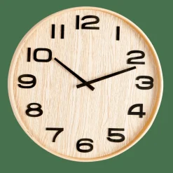 CASA PLYWOOD Horloge Murale Naturel* Horloges