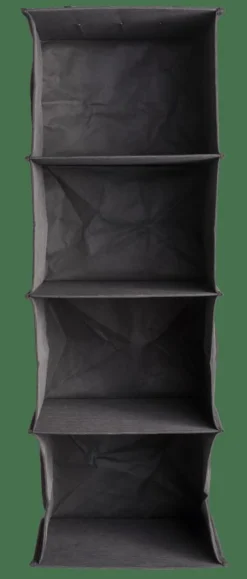 CASA RANGO Système De Rangement 4 Compartiments Gris Foncé* Étagères