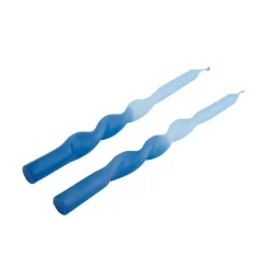 CASA SPIRAL Bougie Dîner Bleu* Bougies