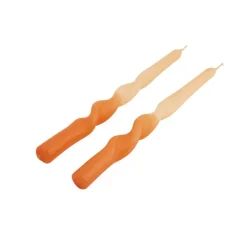 CASA SPIRAL Bougie Dîner Orange* Bougies