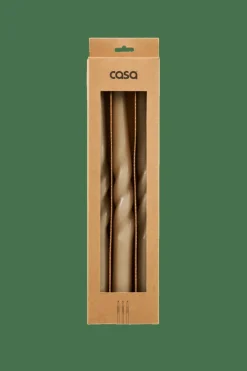 CASA SPIRAL Bougie S/3 Taupe* Bougies