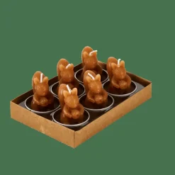 CASA SQUIRREL Bougies Chauffe-plat Set De 6 Brun* Porte-Bougies|Automne