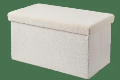 CASA STOR Avec Rangement Blanc* Kids|Poufs De Rangement