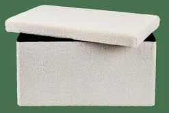 CASA STOR Avec Rangement Blanc* Kids|Poufs De Rangement