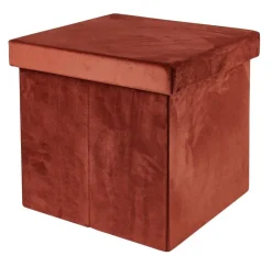 CASA STOR Pouf Pliable Avec Rangement Bordeaux* Kids|Poufs De Rangement