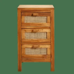 CASA TECK Armoire à 3 Tiroirs Naturel* Commodes