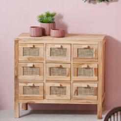 CASA TECK Meuble De Pharmacie Naturel* Commodes