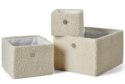 CASA TEDDY Panier Pliable Blanc Cassé* Boîtes De Rangement