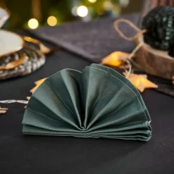 CASA UNILINE Serviette Vert Foncé* Serviettes