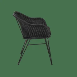 CASA VIENNA Chaise Coque Salle à Manger Noir* Chaises De Salle À Manger|Chaises De Jardin
