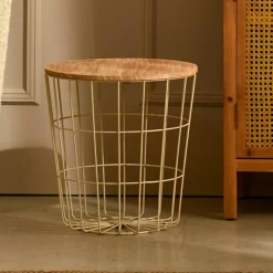 CASA WIRE Table D'appoint Sable* Tables D'Appoint