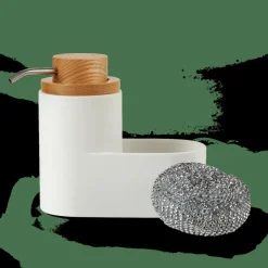 CASA YOKO Distributeur De Savon Avec éponge Blanc* Accessoires Lavabo